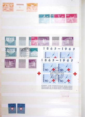 1860-1990 Small all-world estate in seven stockbooks