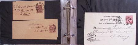 1862-2009 Collection en sept classeurs montrant une