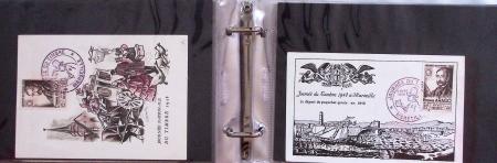 1862-2009 Collection en sept classeurs montrant une