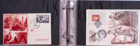 1862-2009 Collection en sept classeurs montrant une