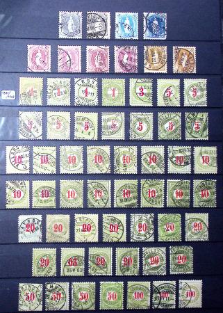1850-1974 Collection de neufs et d'oblitérés en quatre
