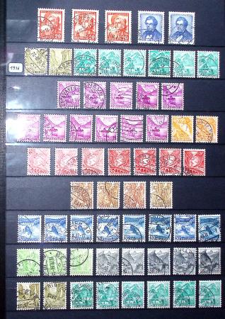 1850-1974 Collection de neufs et d'oblitérés en quatre