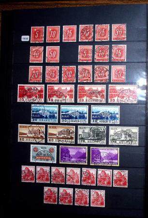 1850-1974 Collection de neufs et d'oblitérés en quatre