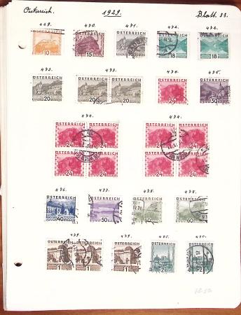 1850-1948 Old-time collection on pages with some classics, fine