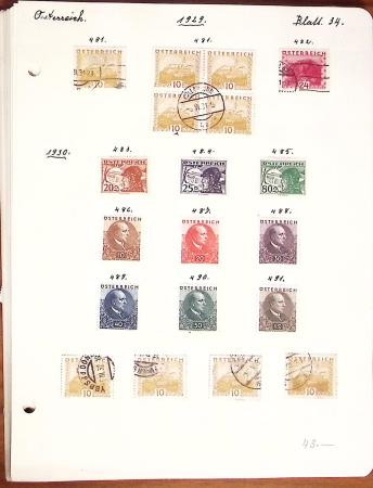 1850-1948 Old-time collection on pages with some classics, fine