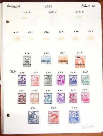 1850-1948 Old-time collection on pages with some classics, fine