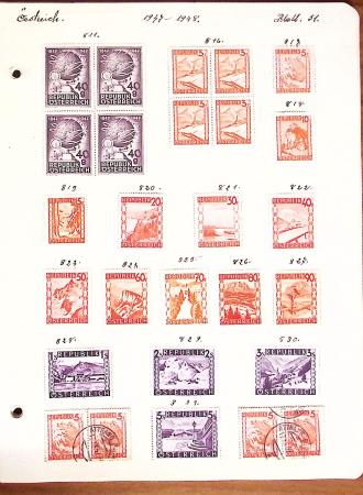 1850-1948 Old-time collection on pages with some classics, fine
