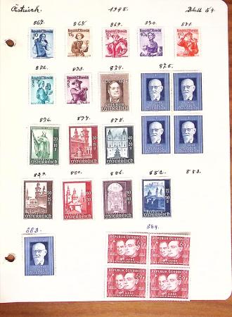 1850-1948 Old-time collection on pages with some classics, fine