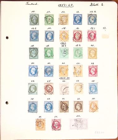 1849-1949 Ancienne collection de neufs et d'oblitérés sur pages