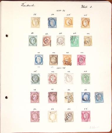 1849-1949 Ancienne collection de neufs et d'oblitérés sur pages