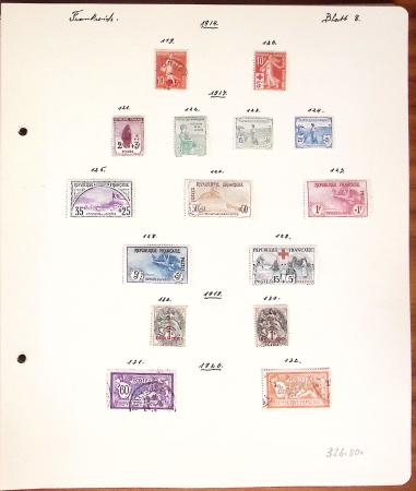 1849-1949 Ancienne collection de neufs et d'oblitérés sur pages