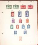 1849-1949 Ancienne collection de neufs et d'oblitérés sur pages