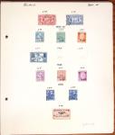 1849-1949 Ancienne collection de neufs et d'oblitérés sur pages