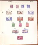 1849-1949 Ancienne collection de neufs et d'oblitérés sur pages