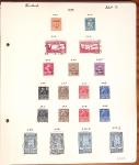1849-1949 Ancienne collection de neufs et d'oblitérés sur pages
