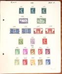 1849-1949 Ancienne collection de neufs et d'oblitérés sur pages