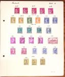 1849-1949 Ancienne collection de neufs et d'oblitérés sur pages