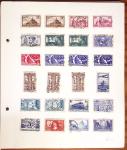 1849-1949 Ancienne collection de neufs et d'oblitérés sur pages