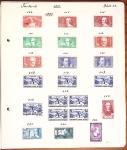 1849-1949 Ancienne collection de neufs et d'oblitérés sur pages