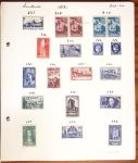 1849-1949 Ancienne collection de neufs et d'oblitérés sur pages
