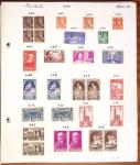 1849-1949 Ancienne collection de neufs et d'oblitérés sur pages