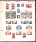1849-1949 Ancienne collection de neufs et d'oblitérés sur pages