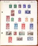 1849-1949 Ancienne collection de neufs et d'oblitérés sur pages