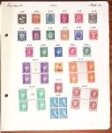 1849-1949 Ancienne collection de neufs et d'oblitérés sur pages