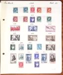 1849-1949 Ancienne collection de neufs et d'oblitérés sur pages