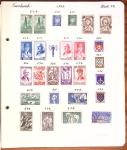 1849-1949 Ancienne collection de neufs et d'oblitérés sur pages