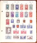 1849-1949 Ancienne collection de neufs et d'oblitérés sur pages