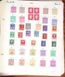 1849-1949 Ancienne collection de neufs et d'oblitérés sur pages