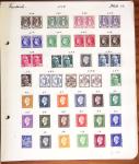 1849-1949 Ancienne collection de neufs et d'oblitérés sur pages