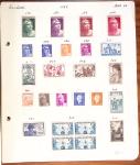 1849-1949 Ancienne collection de neufs et d'oblitérés sur pages