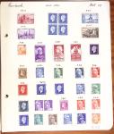 1849-1949 Ancienne collection de neufs et d'oblitérés sur pages