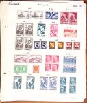 1849-1949 Ancienne collection de neufs et d'oblitérés sur pages