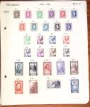 1849-1949 Ancienne collection de neufs et d'oblitérés sur pages