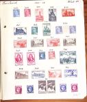 1849-1949 Ancienne collection de neufs et d'oblitérés sur pages