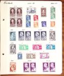 1849-1949 Ancienne collection de neufs et d'oblitérés sur pages