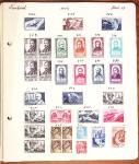 1849-1949 Ancienne collection de neufs et d'oblitérés sur pages