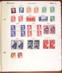 1849-1949 Ancienne collection de neufs et d'oblitérés sur pages