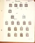 1849-1949 Ancienne collection de neufs et d'oblitérés sur pages