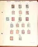 1849-1949 Ancienne collection de neufs et d'oblitérés sur pages