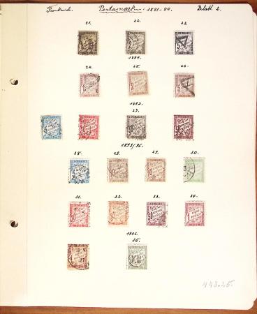 1849-1949 Ancienne collection de neufs et d'oblitérés sur pages
