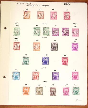 1849-1949 Ancienne collection de neufs et d'oblitérés sur pages