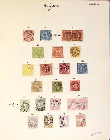 1852-1949 Old-time used collection with Baden & Bavaria