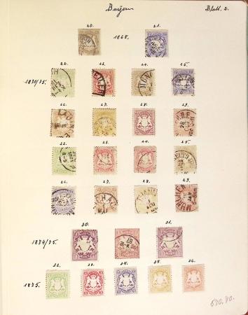 1852-1949 Old-time used collection with Baden & Bavaria