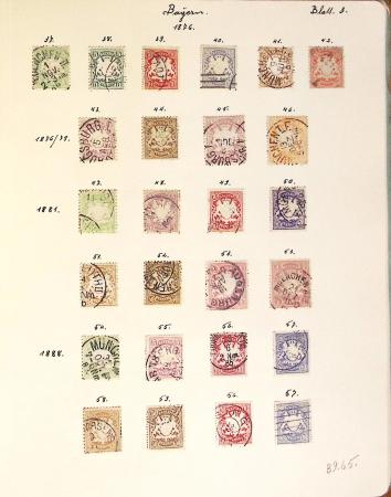 1852-1949 Old-time used collection with Baden & Bavaria