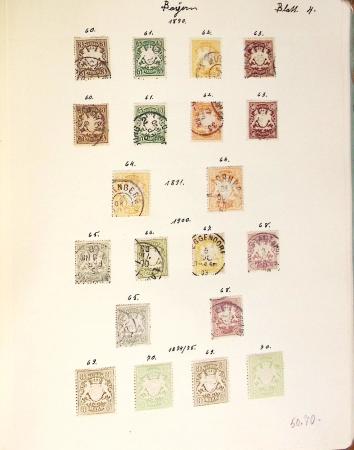 1852-1949 Old-time used collection with Baden & Bavaria