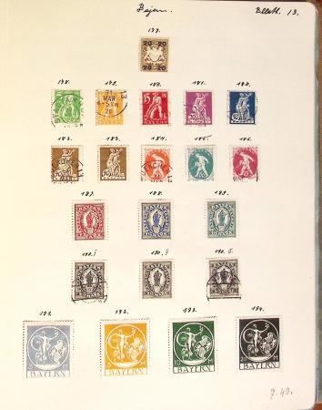 1852-1949 Old-time used collection with Baden & Bavaria